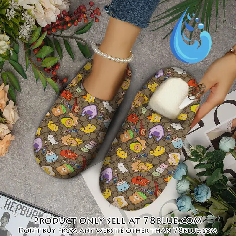 Gucci fleece slippers luxury inhouse slippers ihs1009 78b1503994